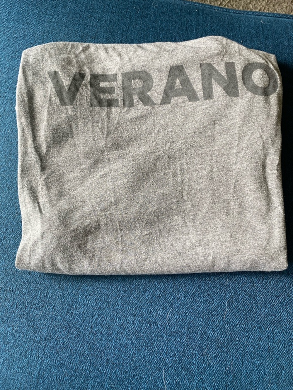VERANO Gray Folded TShirt